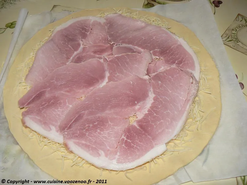 Palmiers au jambon étape 2 Palmiers au jambon étape 2