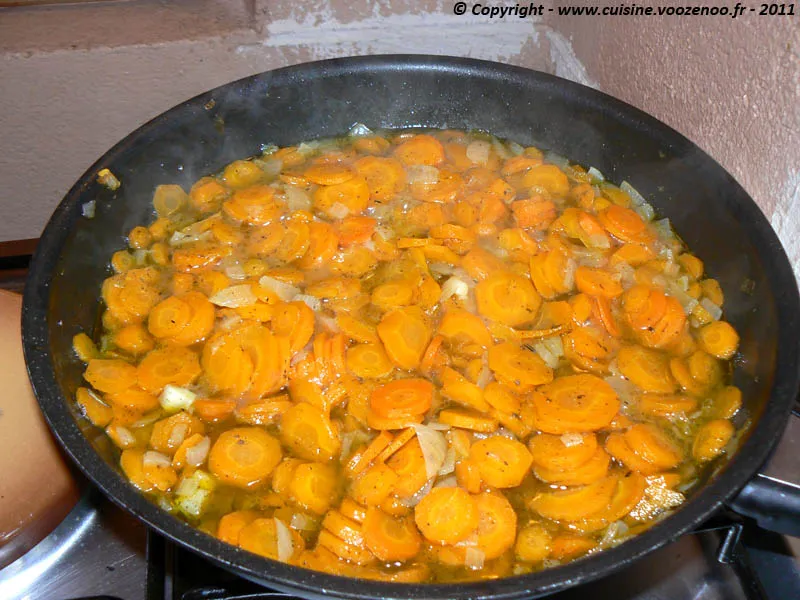 Couscous aux carottes étape 3 Couscous aux carottes étape 3