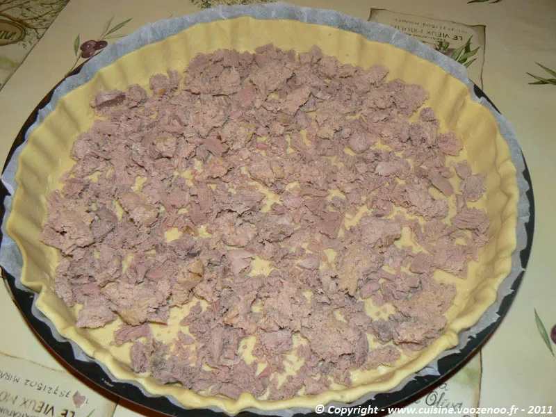 Quiche au thon etape 1 Quiche au thon etape 1