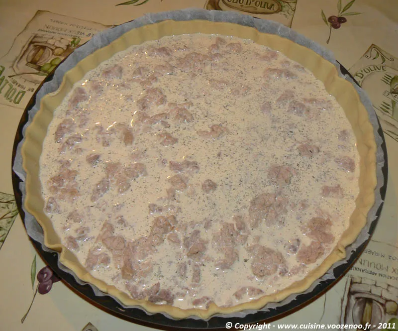 Quiche au thon etape 2 Quiche au thon etape 2