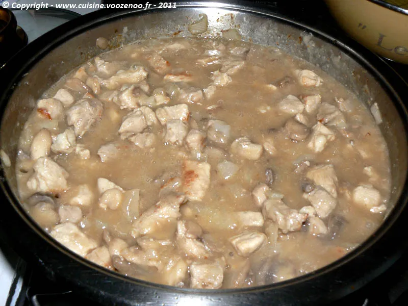 Vol au vent de veau sauce financiere etape 1 Vol au vent de veau sauce financiere etape 1