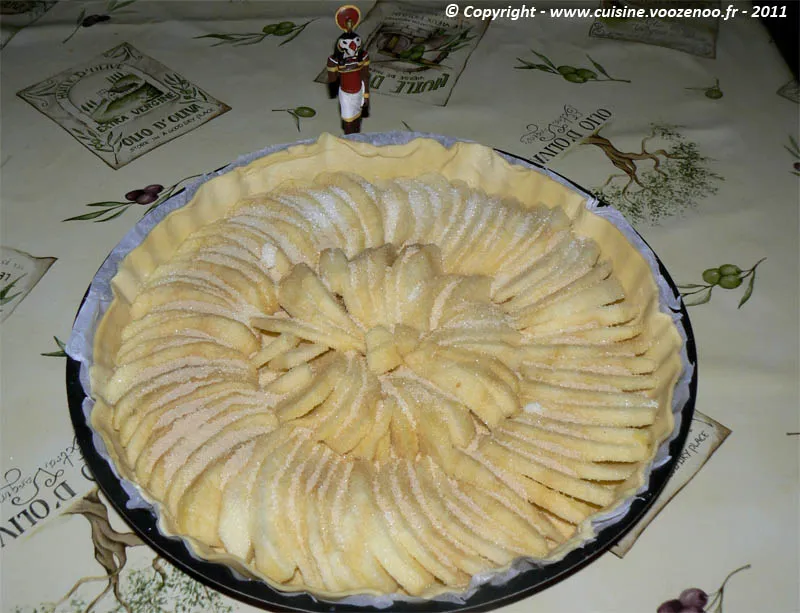 Tarte aux pommes et gelée de coing etape1 Tarte aux pommes et gelée de coing etape1
