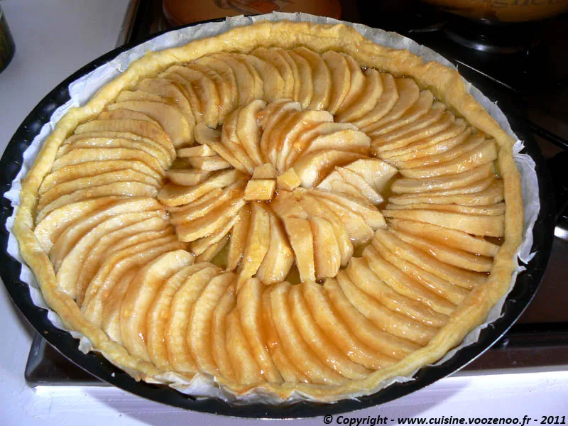 Tarte aux pommes et gelée de coing etape2 Tarte aux pommes et gelée de coing etape2