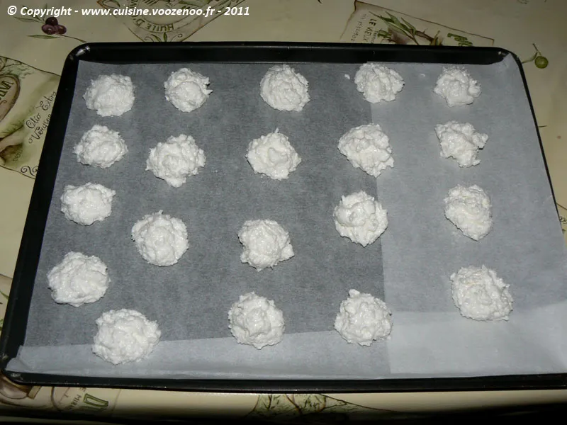 Mini-rochers à la noix de coco etape3 Mini-rochers à la noix de coco etape3