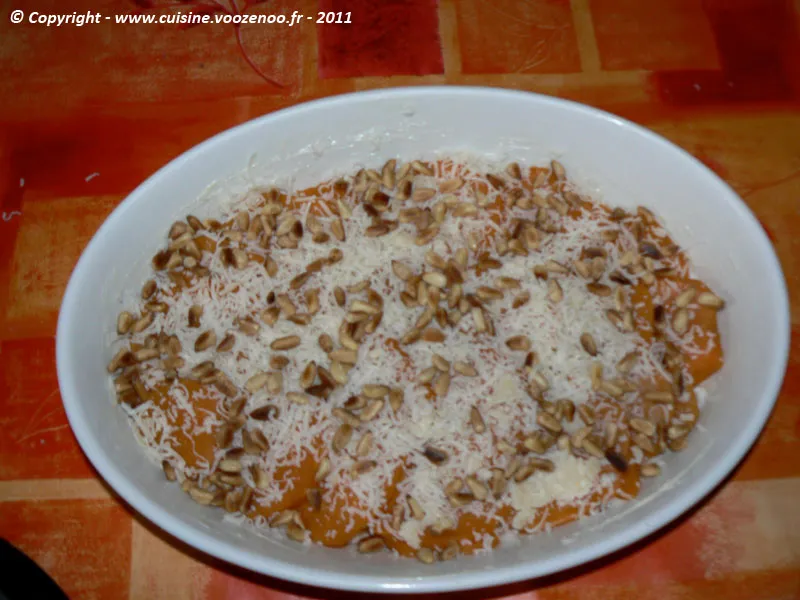 Chayottes sur lit de patates douces en gratin etape7 Chayottes sur lit de patates douces en gratin etape7