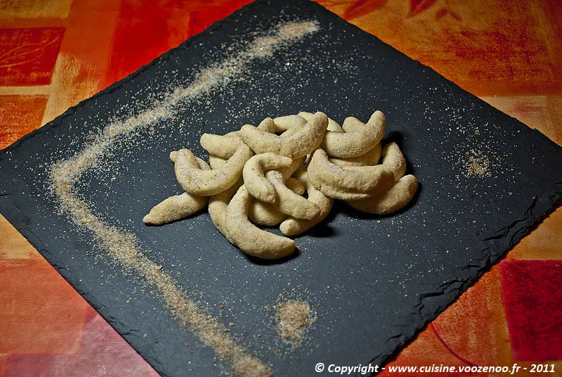 Croissants vanilles fin Croissants vanilles fin