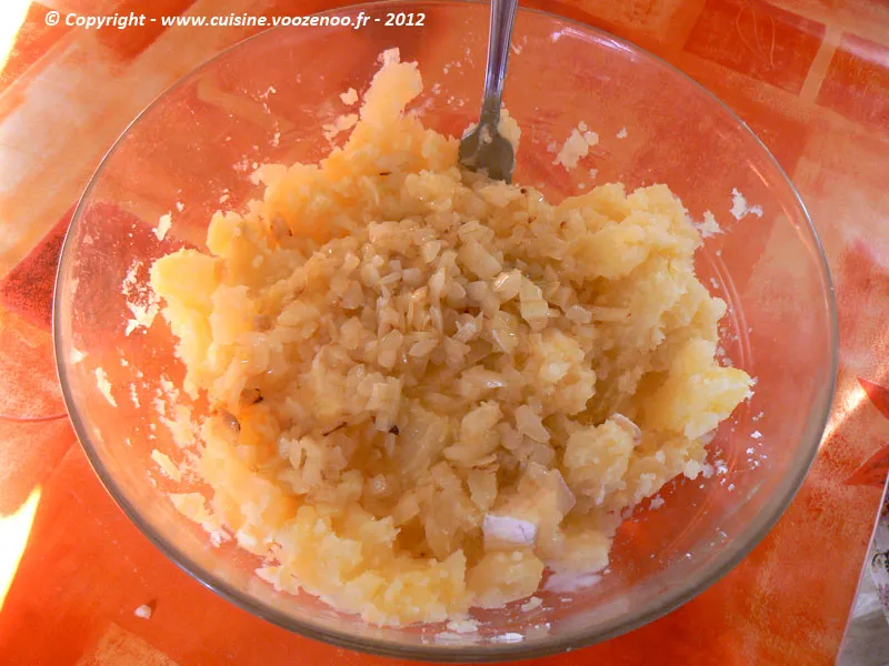 Galette de pommes de terre au camembert etape2 Galette de pommes de terre au camembert etape2