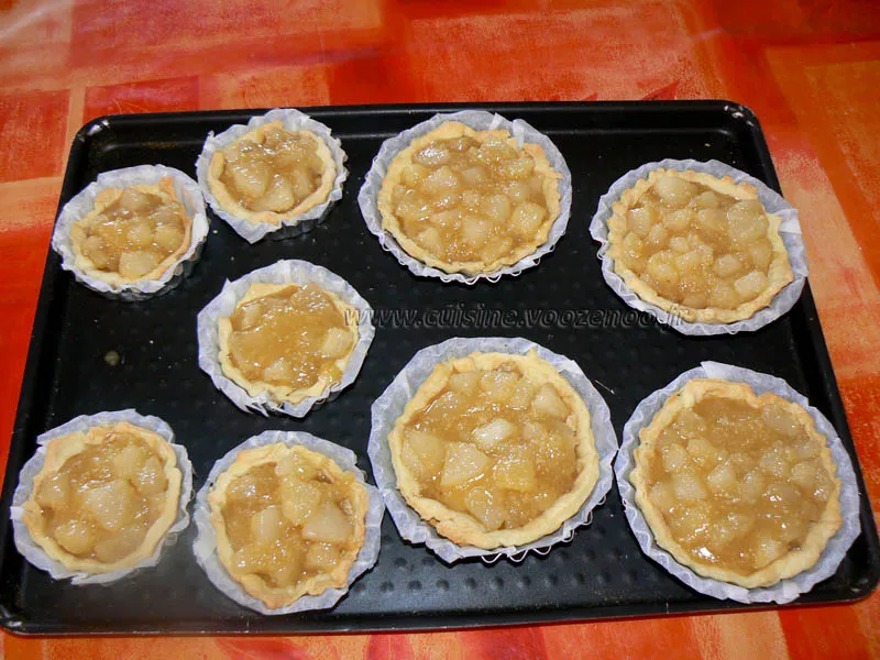 Tartelettes aux poires etape4 Tartelettes aux poires etape4