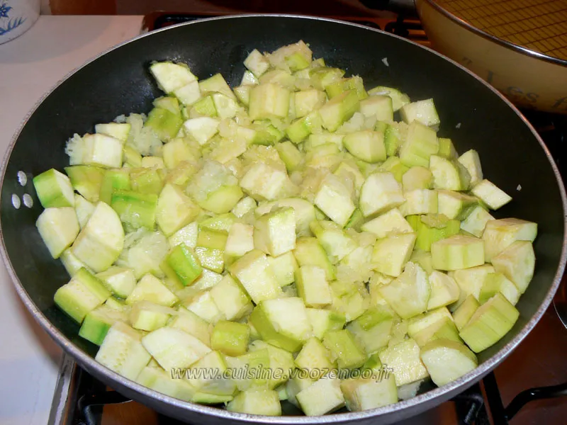 Crumble de saumon et courgettes etape1 Crumble de saumon et courgettes etape1
