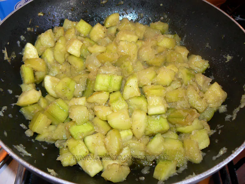 Crumble de saumon et courgettes etape2 Crumble de saumon et courgettes etape2