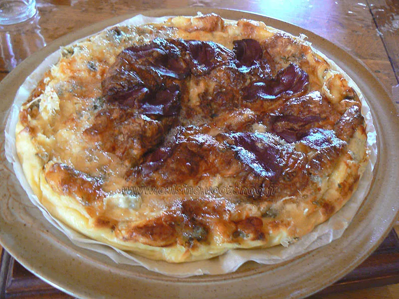 Clafoutis au bleu d'auvergne e tmagrets de canard fumes fin Clafoutis au bleu d'auvergne e tmagrets de canard fumes fin