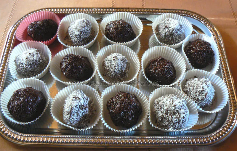 Truffes aux biscuits Granola fin Truffes aux biscuits Granola fin