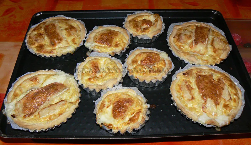 Pont l'évêque en tartelettes fin Pont l'évêque en tartelettes fin