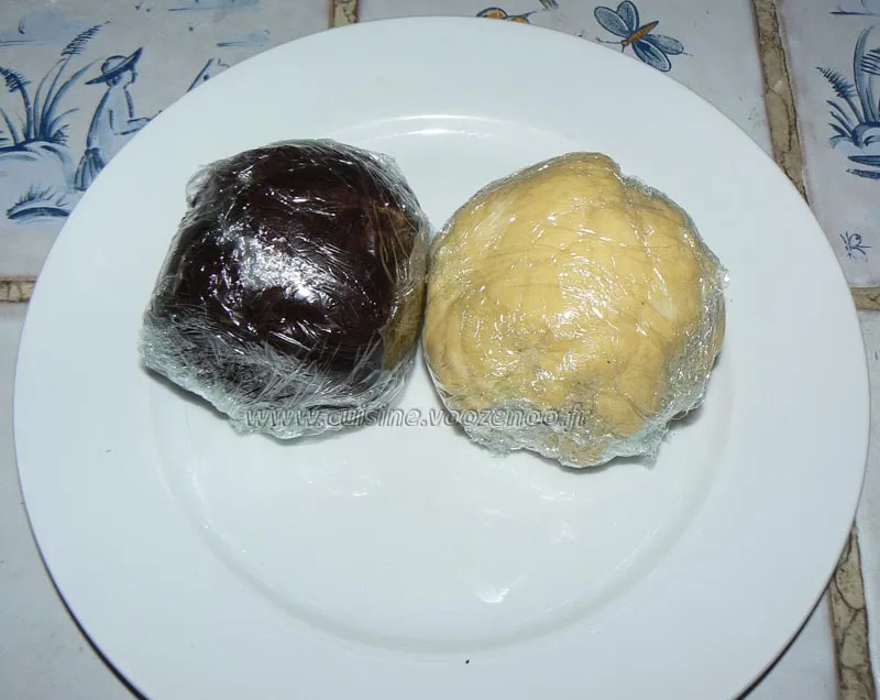 Sables pur beurre nature et chocolat etape2 Sables pur beurre nature et chocolat etape2