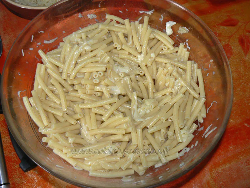 Gratin de macaronis de Cyril Lignac etape2