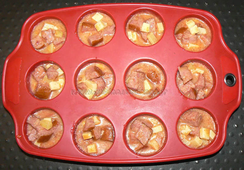 Mini bouchees au beaufort et saucisse de morteau etape3