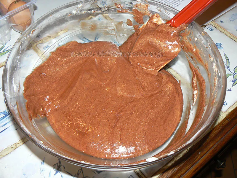 Moelleux au chocolat etape4