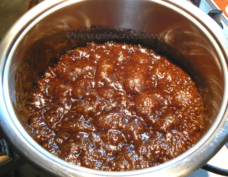 Gâteau renversé à la banane, mirabelles caramelisées etape2