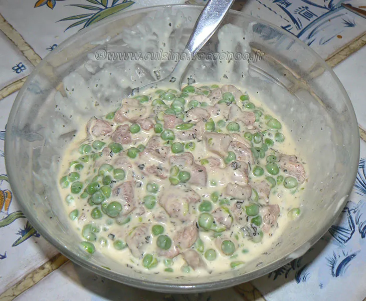 Beignets aux petits pois, veau et menthe etape2