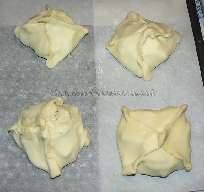 Paniers-Tartelettes feuilletés aux courgettes étape3
